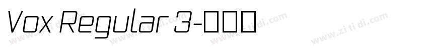 Vox Regular 3字体转换